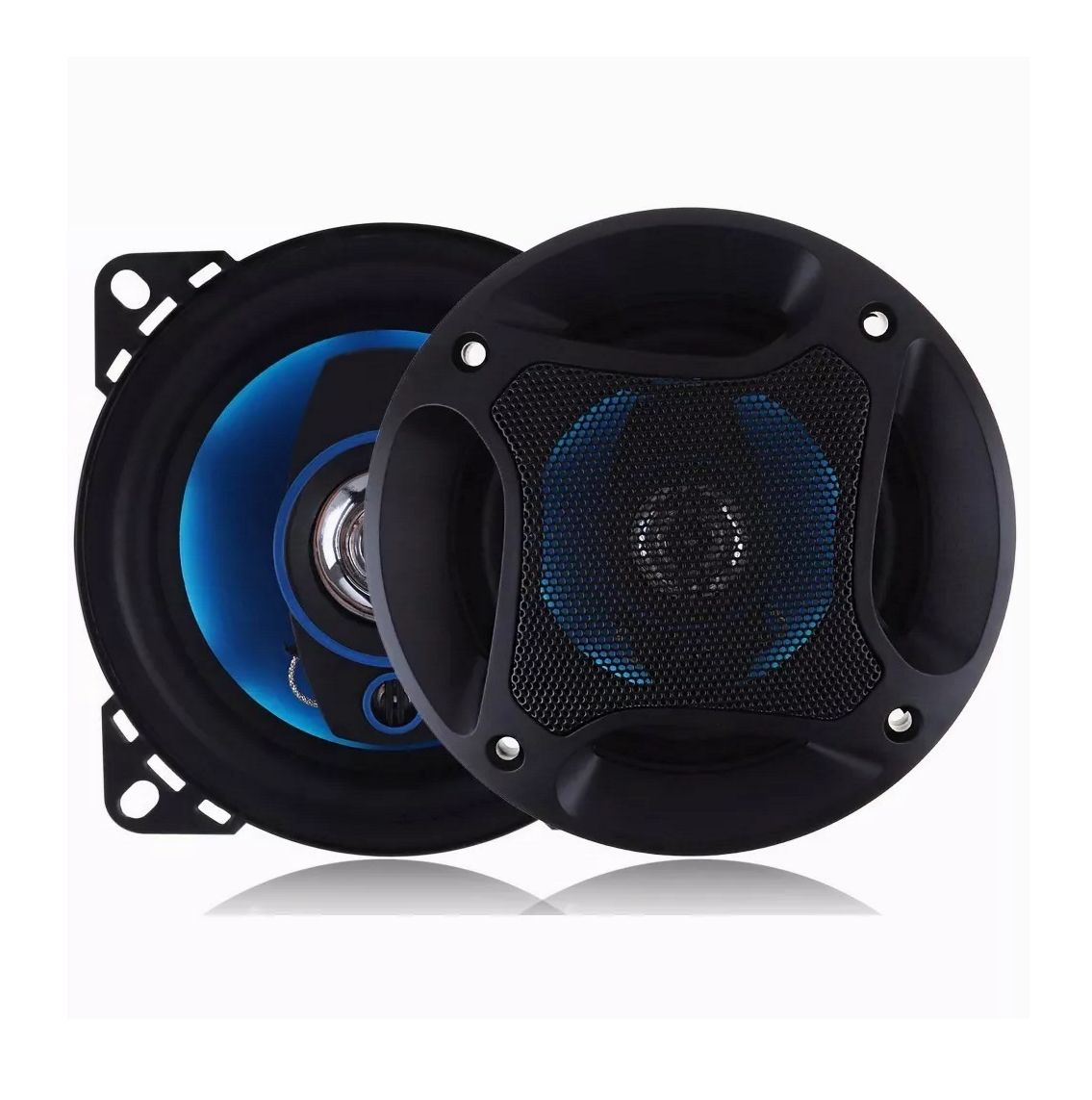 Foto 5 pulgar | Bocinas Banda Dual Altavoces Lab.G Negro con Azul 1 Par
