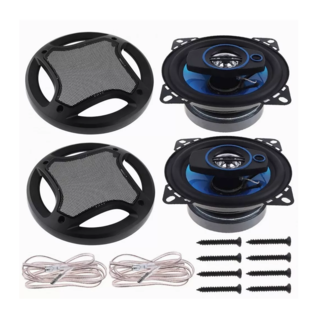 Foto 5 | Bocinas Banda Dual Altavoces Lab.G Negro con Azul 1 Par