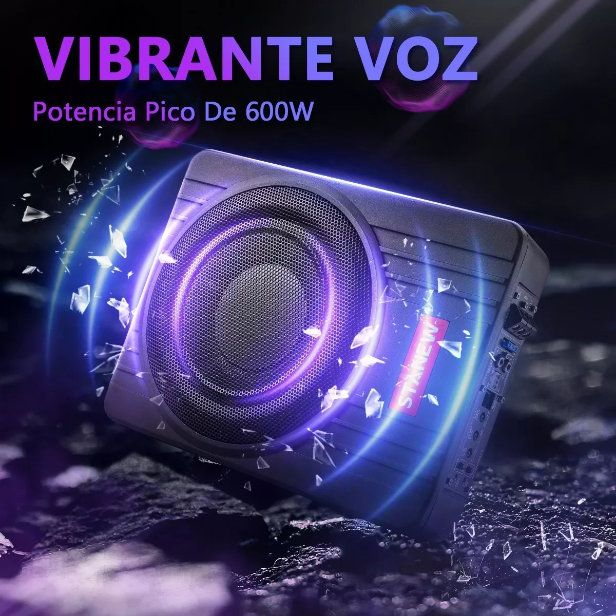Foto 4 pulgar | Bocina Subwoofer Amplificador 10 In 600 w para Auto Eo Safe Imports Esi-10901 Negro