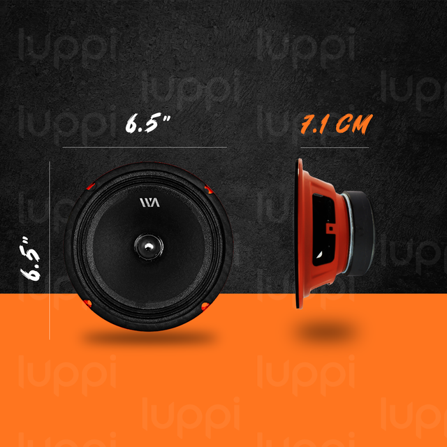 Foto 4 pulgar | Medio Rango War Audio Cabo68 6.5 Pulgadas 250w 8 Ohms 1 Par