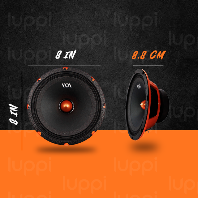 Foto 4 pulgar | Medio Rango War Audio Fh84bm 8 Pulgadas 400w 4 Ohms 1 Par