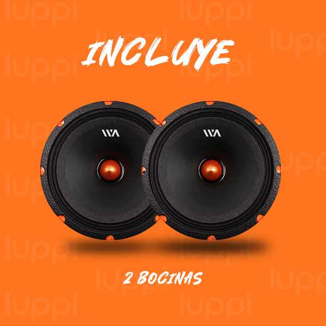 Foto 5 pulgar | Medio Rango War Audio Fh84bm 8 Pulgadas 400w 4 Ohms 1 Par