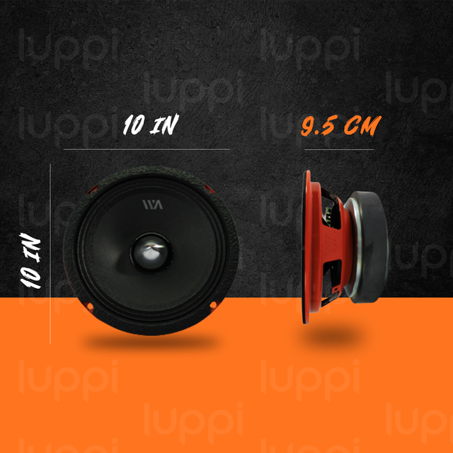 Foto 4 pulgar | Medio Rango War Audio Bh104bm 10 Pulgada 700w 4 Ohms 1 Pieza