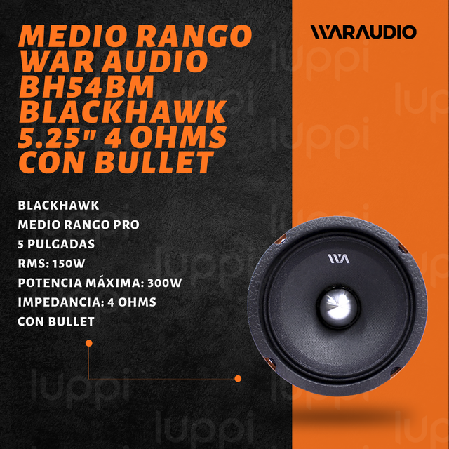 Foto 2 | Bocinas War Audio Bh54bm de 300 W 2 Piezas