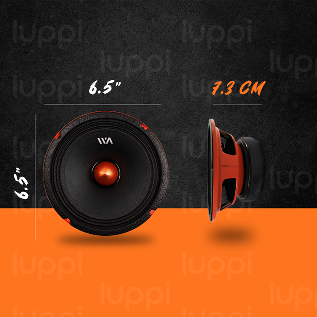Foto 4 pulgar | Bocinas War Audio Medio Rango Fh68bm 6.5" 300w 8 Ohms 1 Par