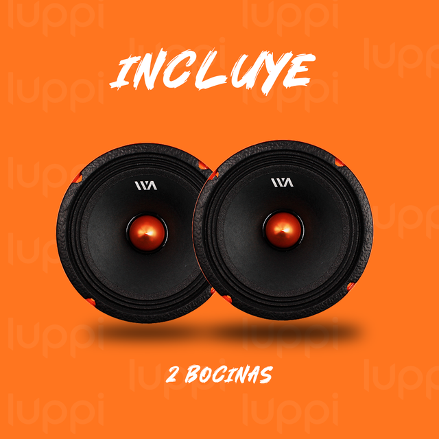 Foto 5 pulgar | Bocinas War Audio Medio Rango Fh68bm 6.5" 300w 8 Ohms 1 Par
