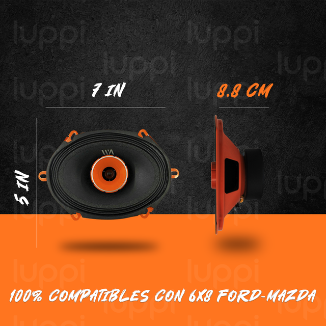 Foto 4 pulgar | Bocinas War Audio Rockpro57 5x7 Pulgadas 240w 6x8 Ford 1 Par