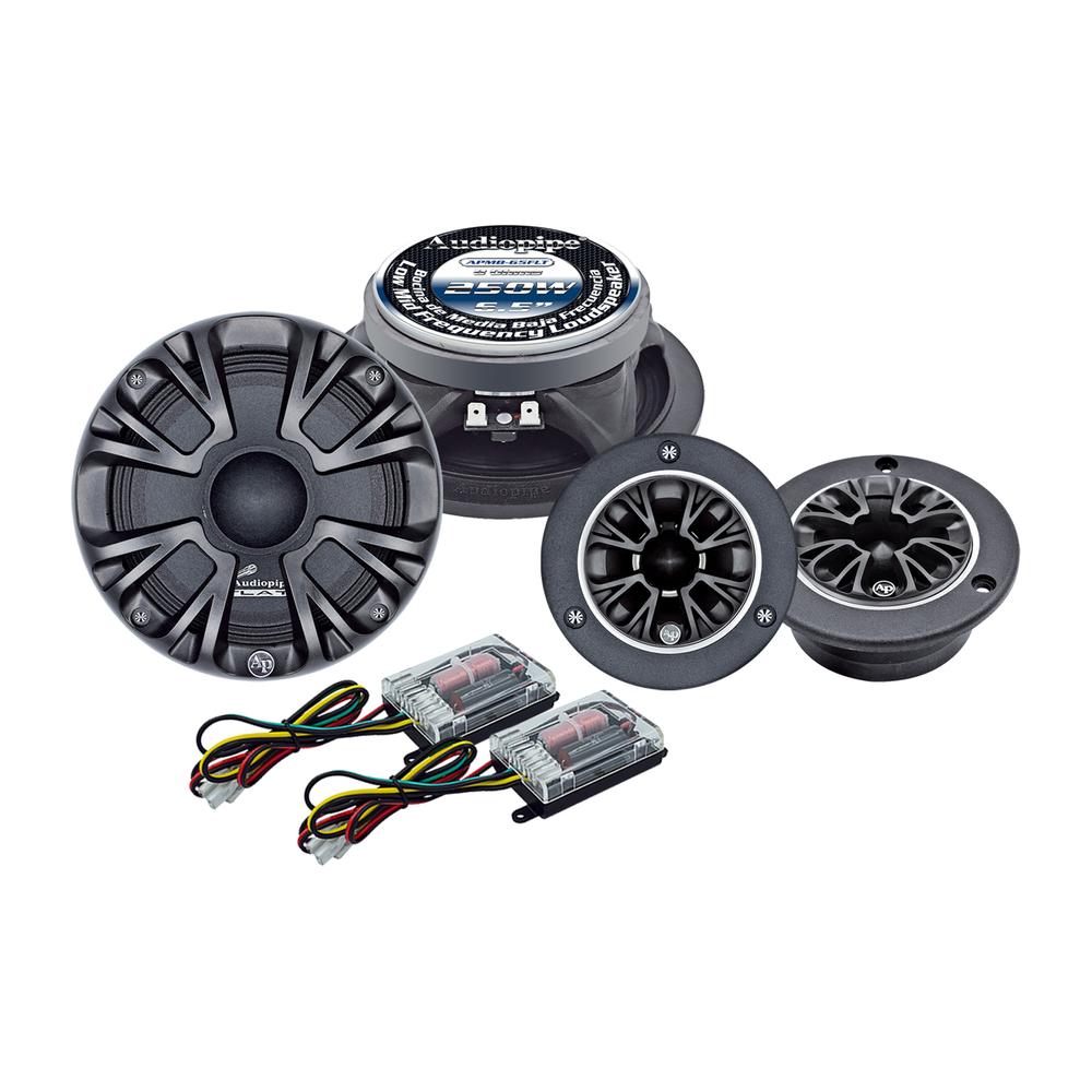 Set De Medios Rango 6.5 Pulgadas 1000w 4 Ohms Audiopipe