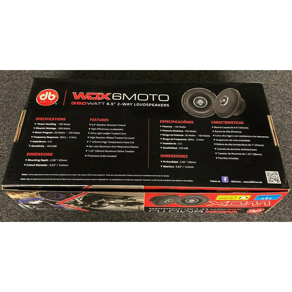 Foto 5 pulgar | Bocinas Marinas Db Drive Wdx6moto 350w 6.5'' 4 Ohms