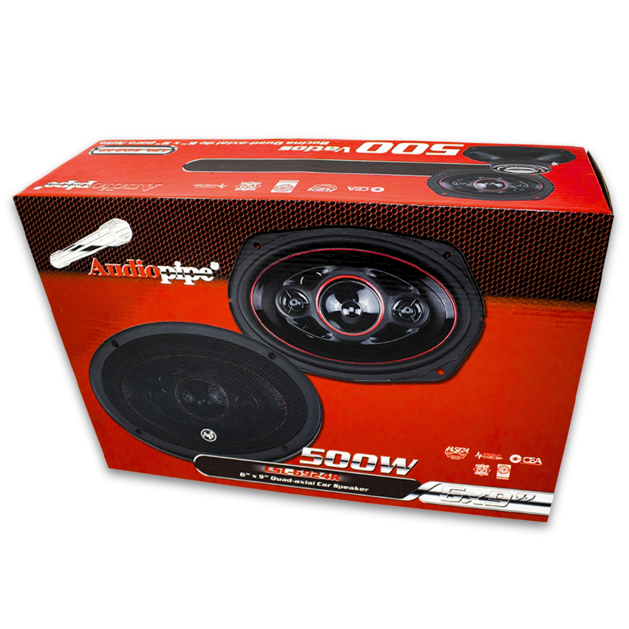 Foto 7 pulgar | Bocinas Coaxiales 6x9 Audiopipe Csl6924r 500 W Full Range