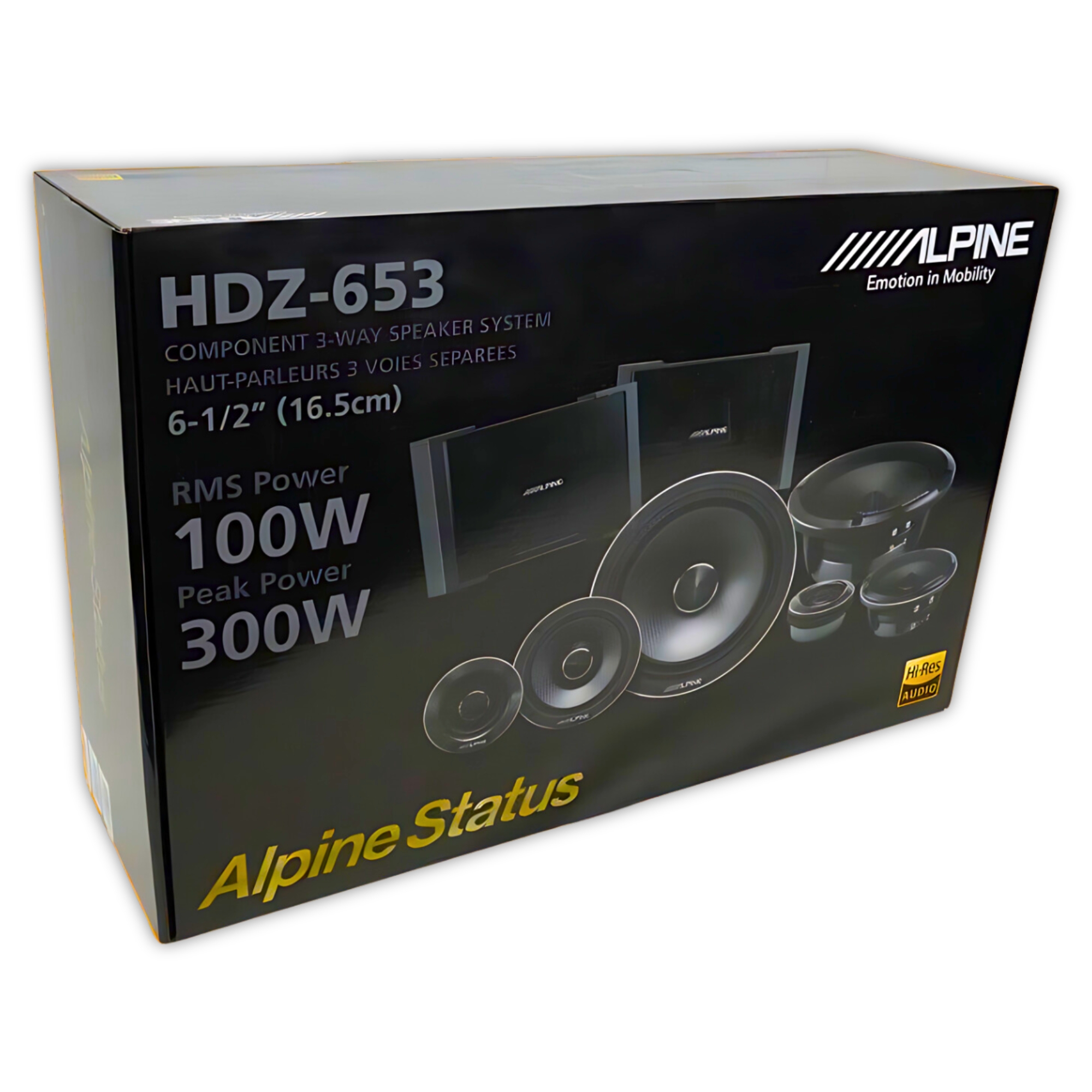 Foto 8 | Set de Altavoces Medios Alpine Hdz-653 Hi-res 6.5 Plg 3 Vías 300 W