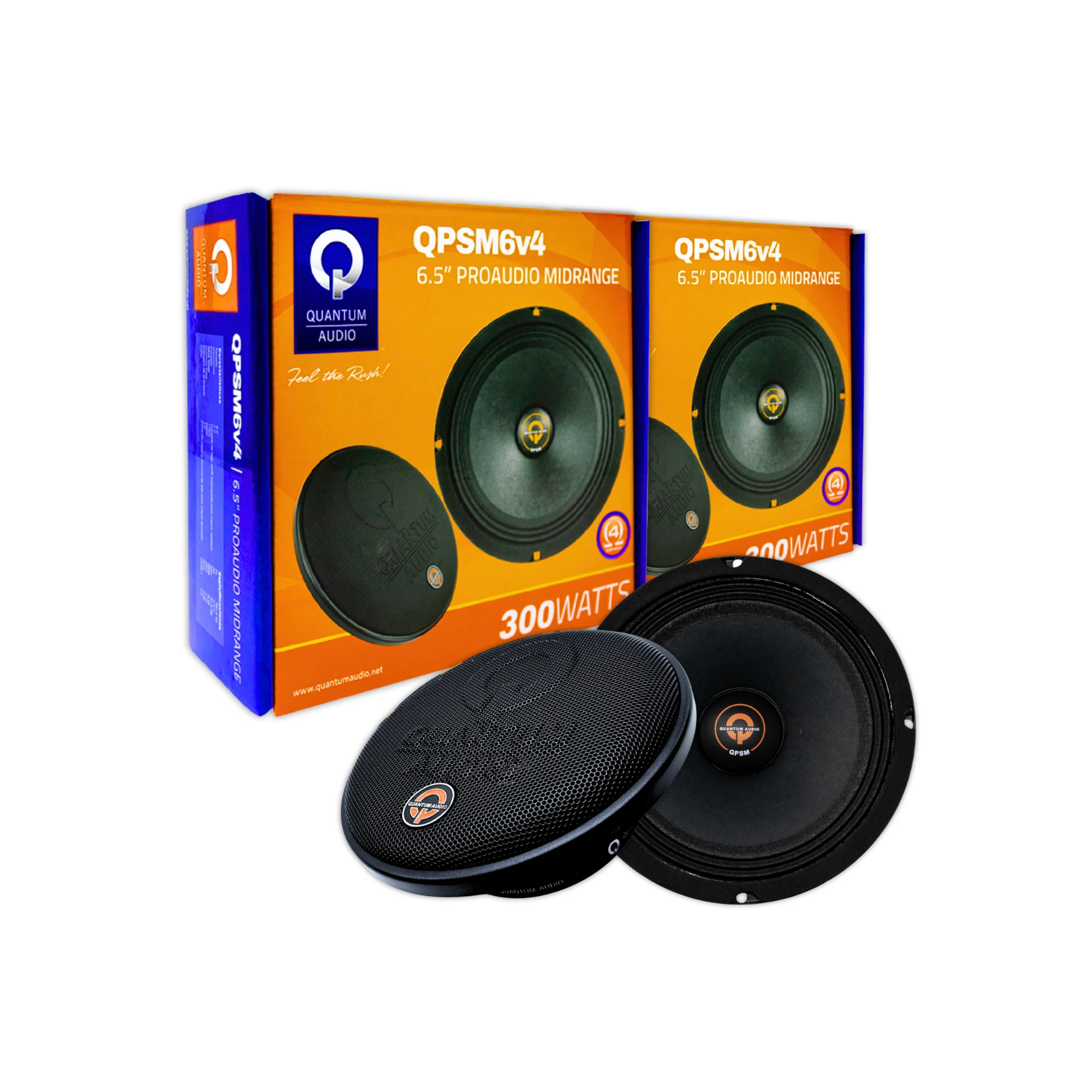 Foto 6 pulgar | Medio Rango Quantum Audio 300 W 6.5" Negro