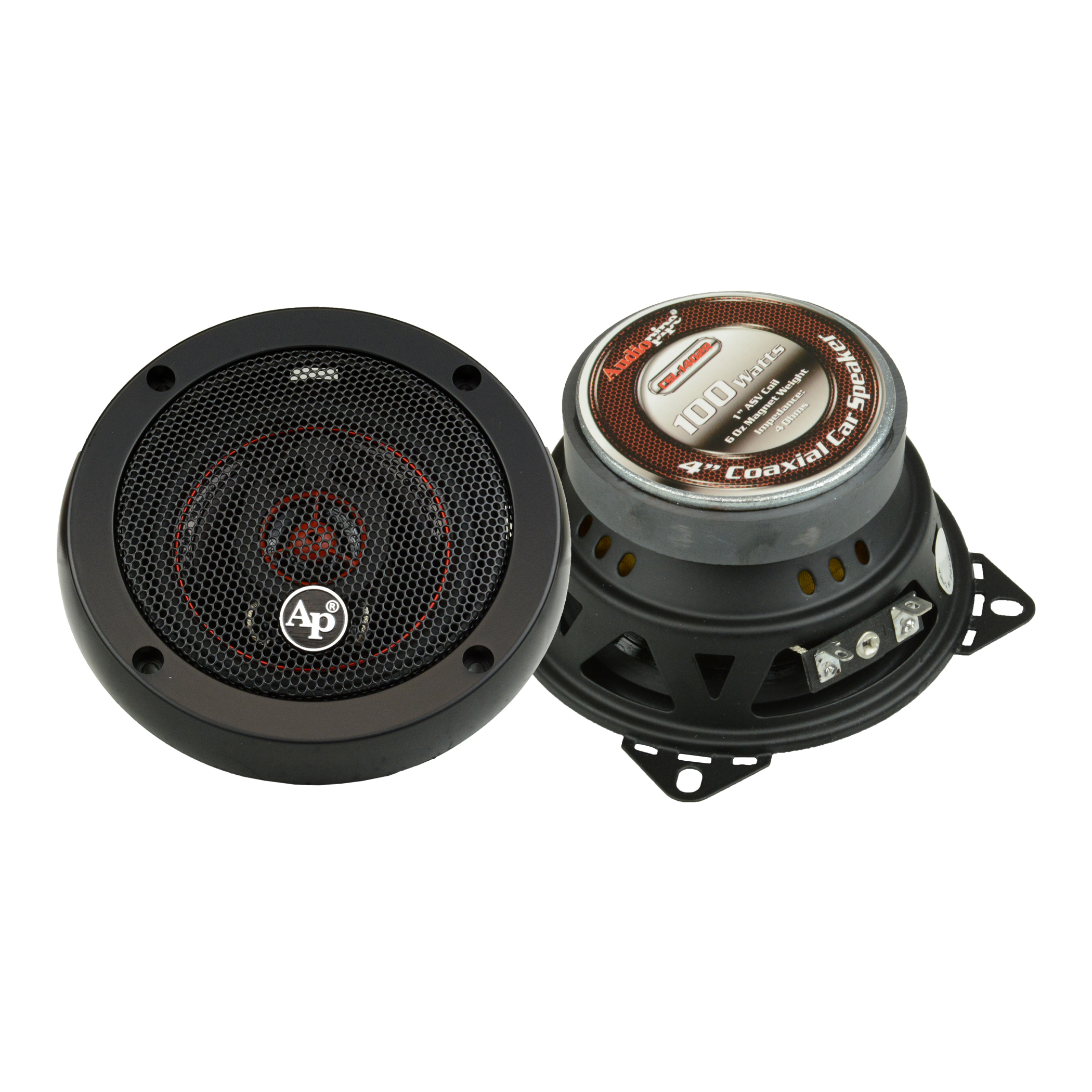 Foto 4 pulgar | Bocinas Coaxiales Audiopipe de 4" 100 W Negro