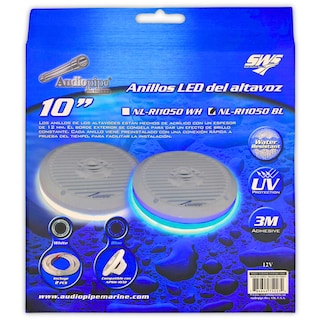 Foto 3 | Anillos Led Marinos Para Subwoofer Audiopipe Nlri1050blu 10 Plg Azul