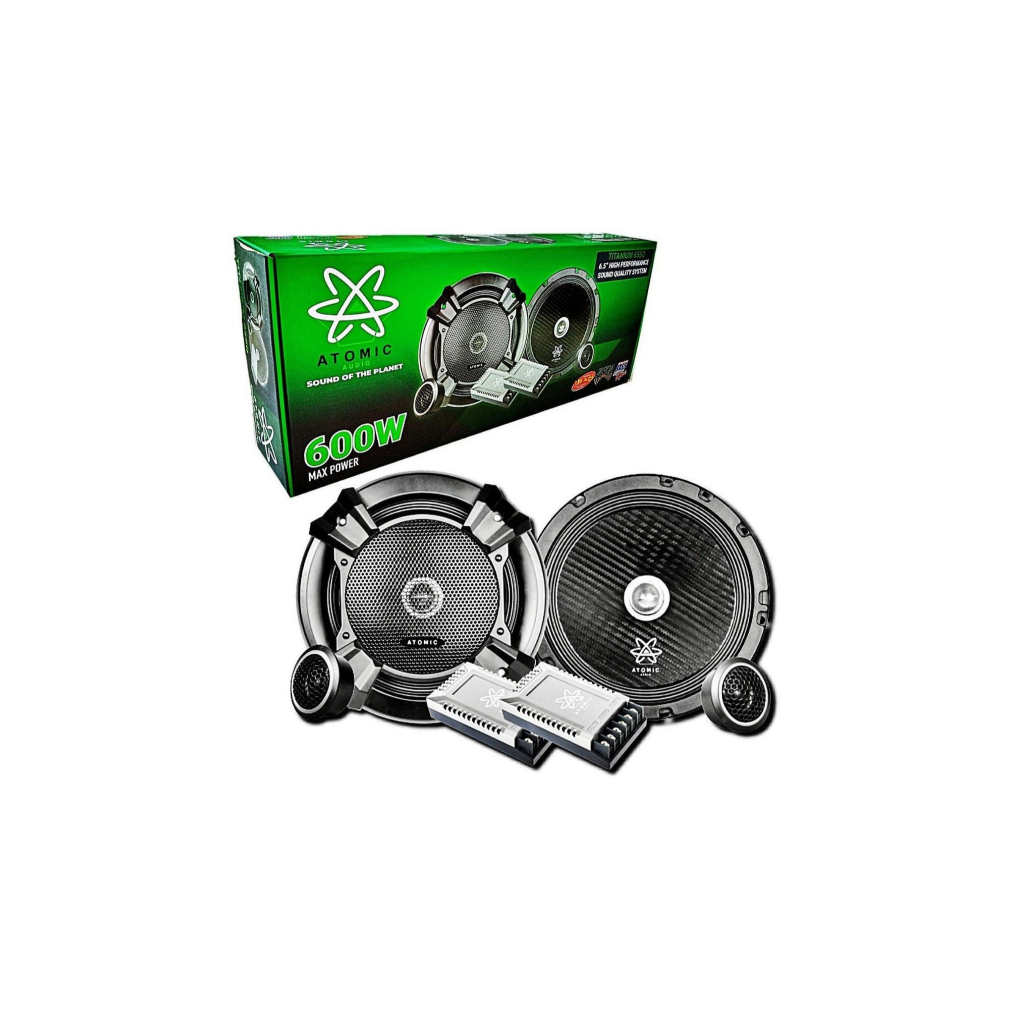 Foto 7 pulgar | Set De Medios Atomic Audio Titanium65sq 600 Watts 6.5 Pulgadas