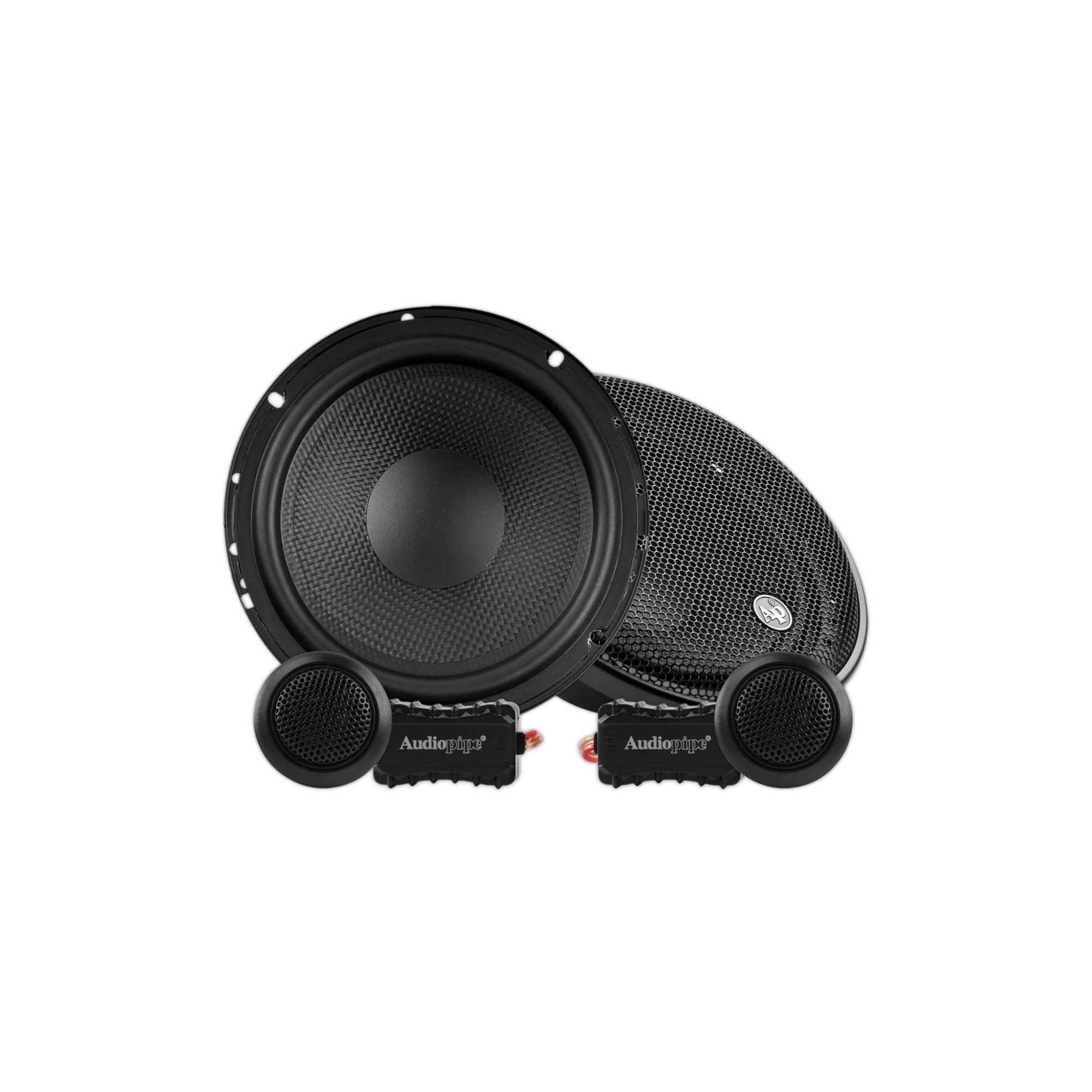 Foto 2 pulgar | Set De Medios 6.5 Audiopipe Cse-65-cmp 350w Fibra Carbono
