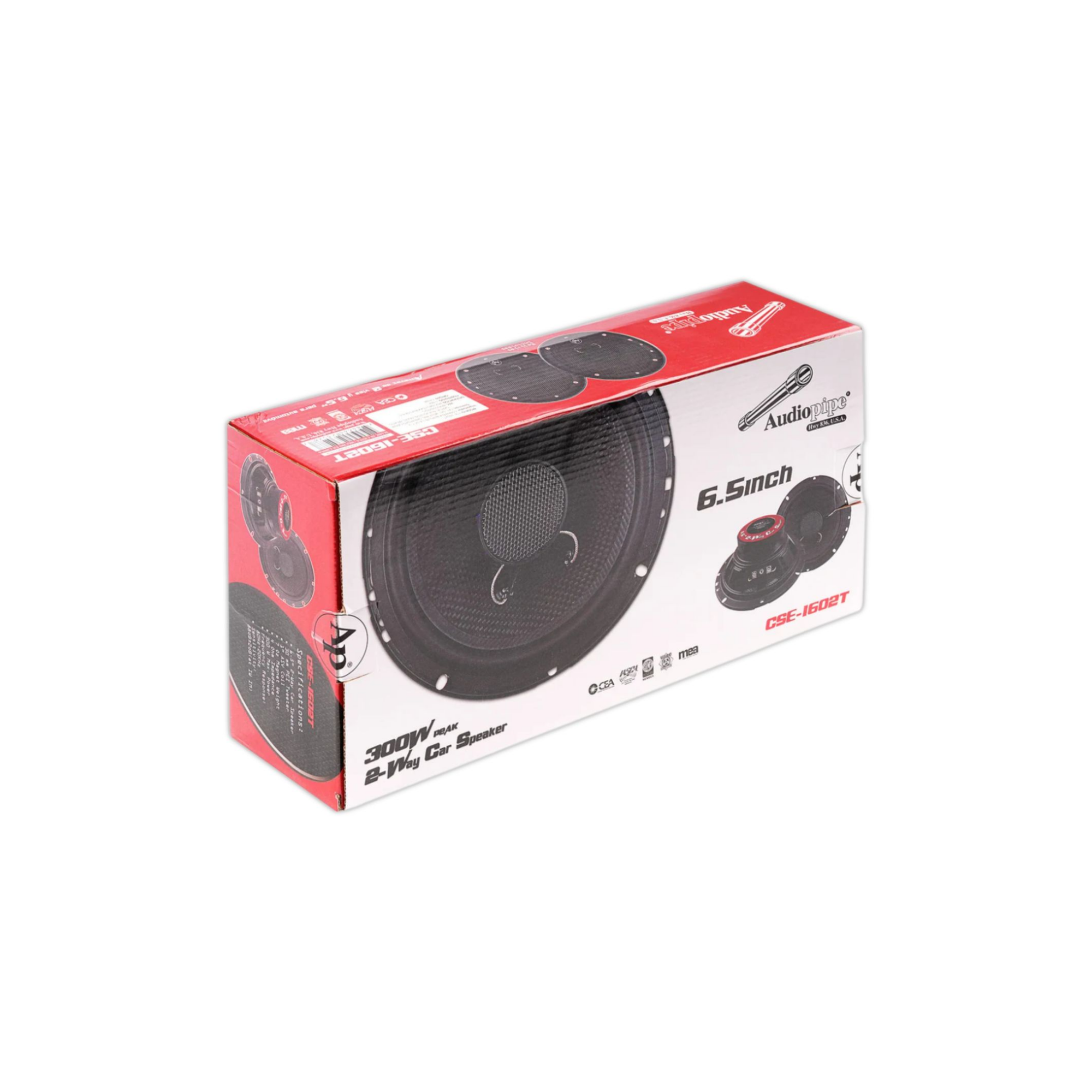 Foto 9 pulgar | Bocinas Coaxiales 6.5 Audiopipe Cse-1602t 300w Fibra Carbono