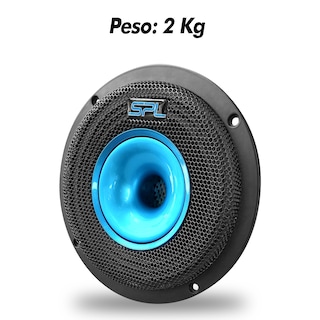 Foto 5 | Bocina Coaxial 6.5 Potencia Max 1100w By Steelpro Color Negro Con Azul