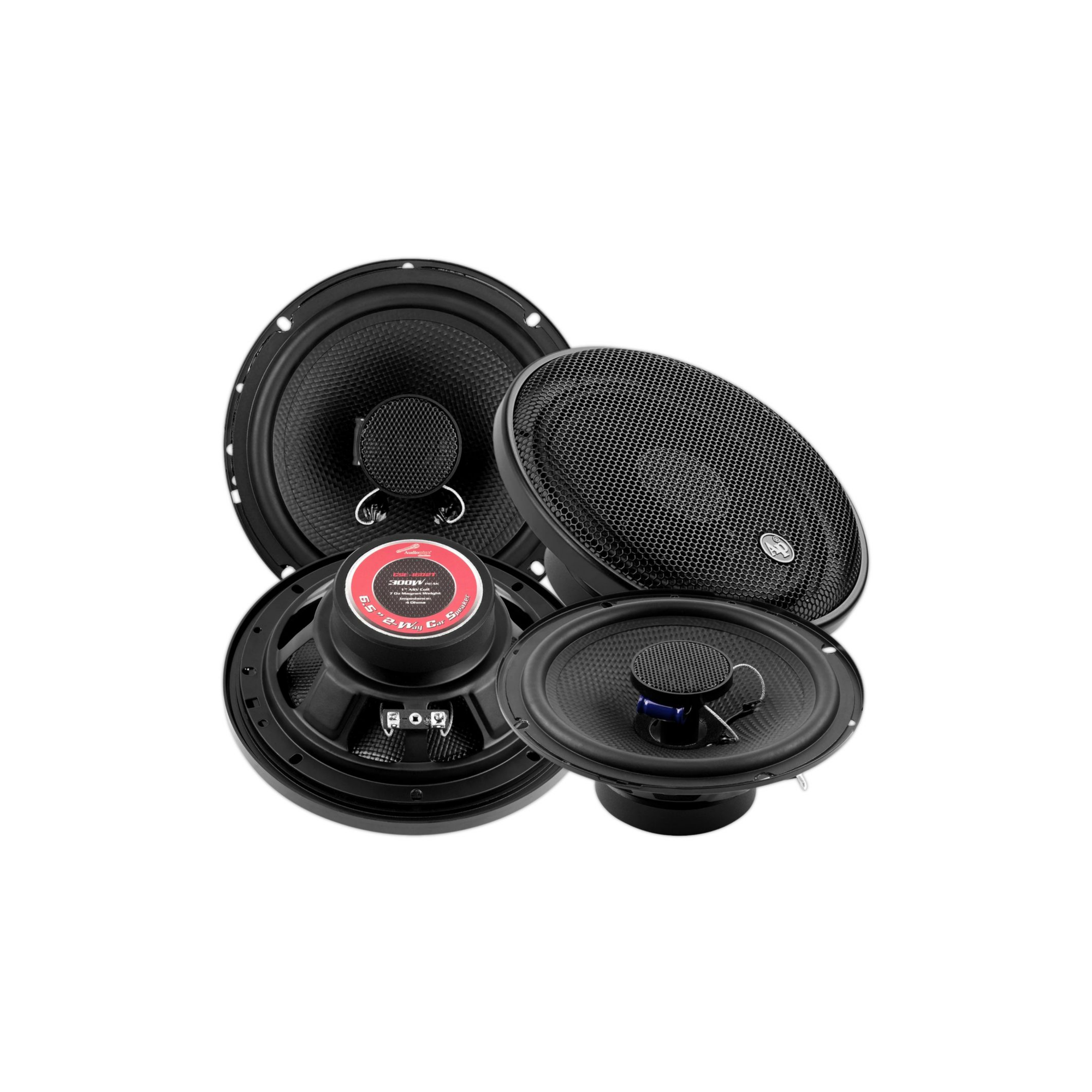 Paquete 4 Bocinas Coaxiales 6.5 Pulgadas Audiopipe Cse1602t