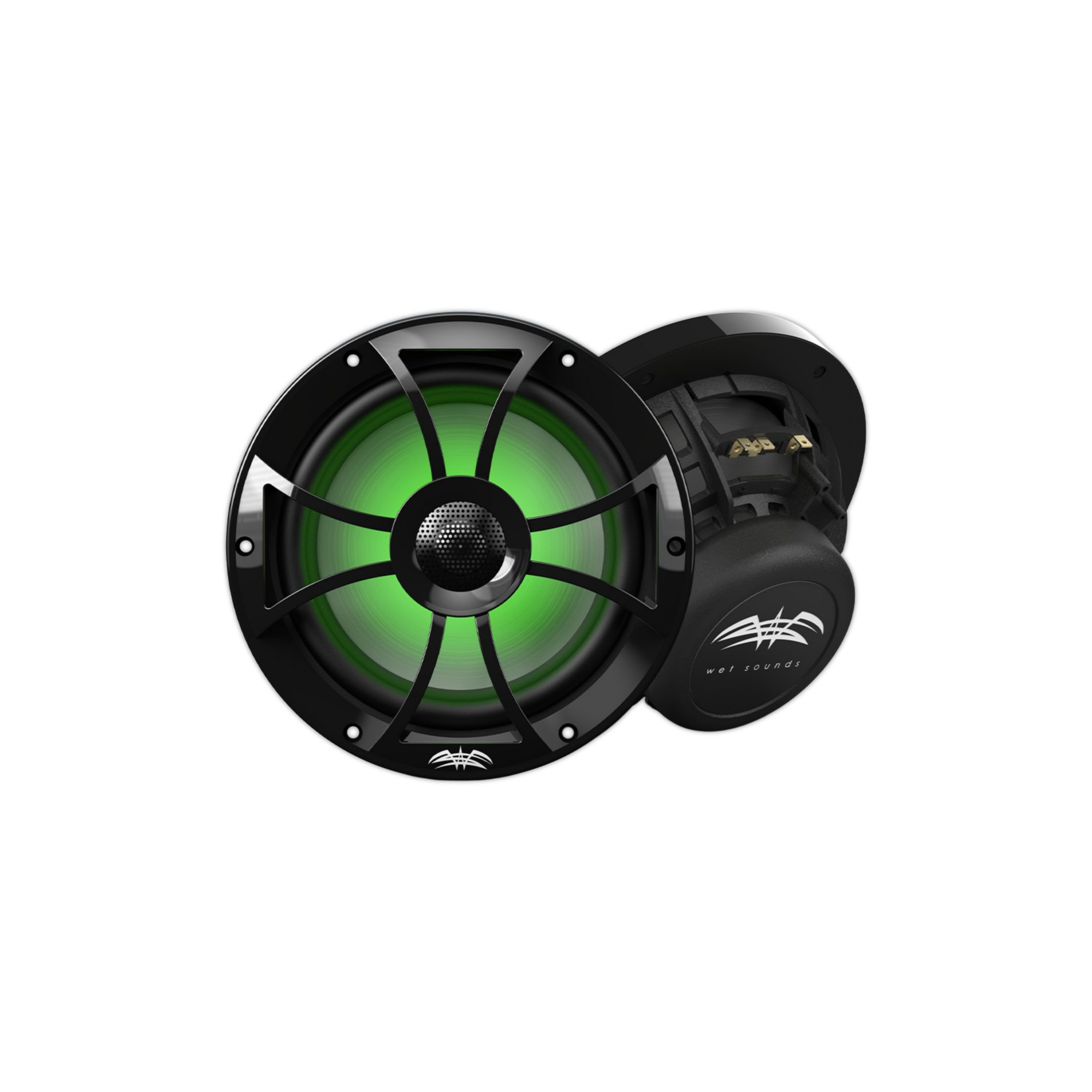 Bocinas Coaxiales Marinas Wet Sounds Recon 8-bg Rgb 140w 8 Plg