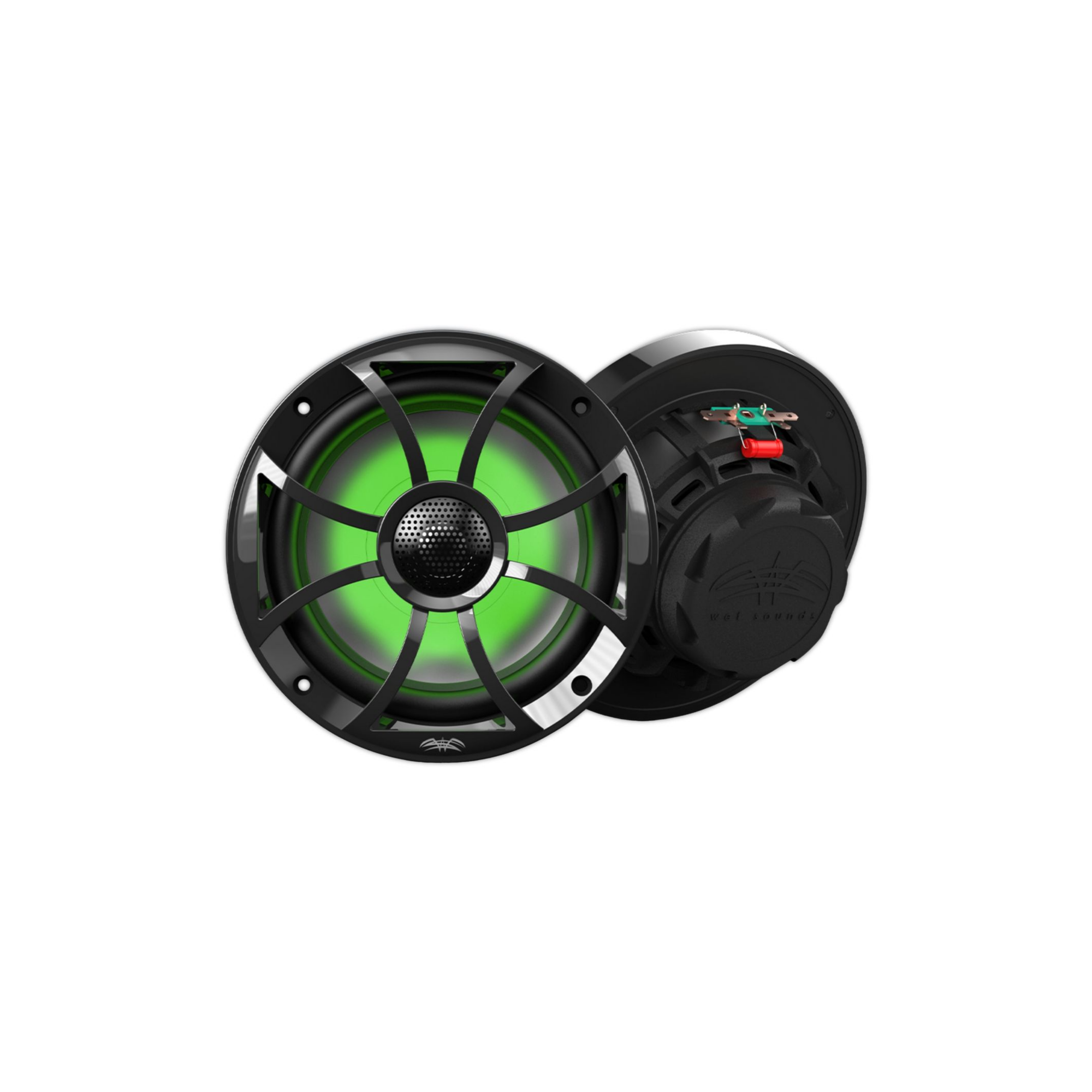 Bocinas Coaxiales Rgb Wet Sounds Recon 6-bg Rgb 120w 6.5 Plg