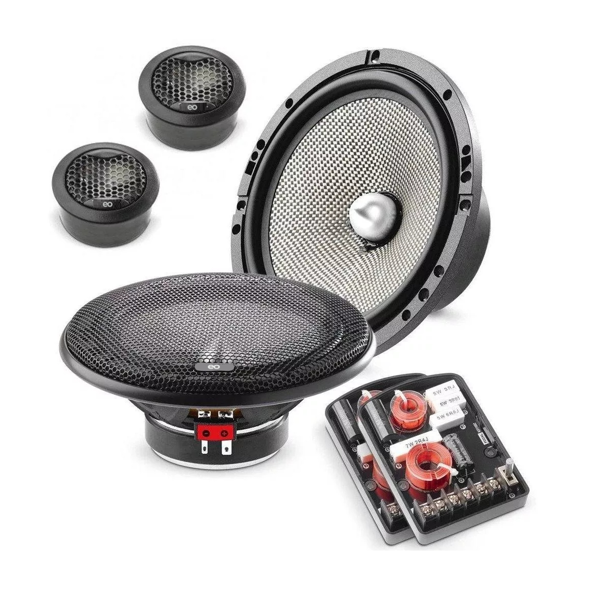 Set de Medios Access 165AS 6.5 60W RMS 120 W Max 2 Vías Negro $2,789