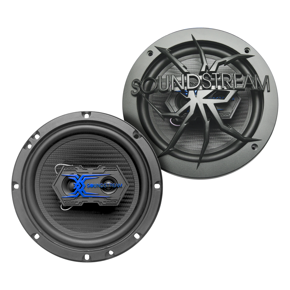 Bocinas para Auto 6x5 Fibra Carbono 3 Vías Wnb Soundstream