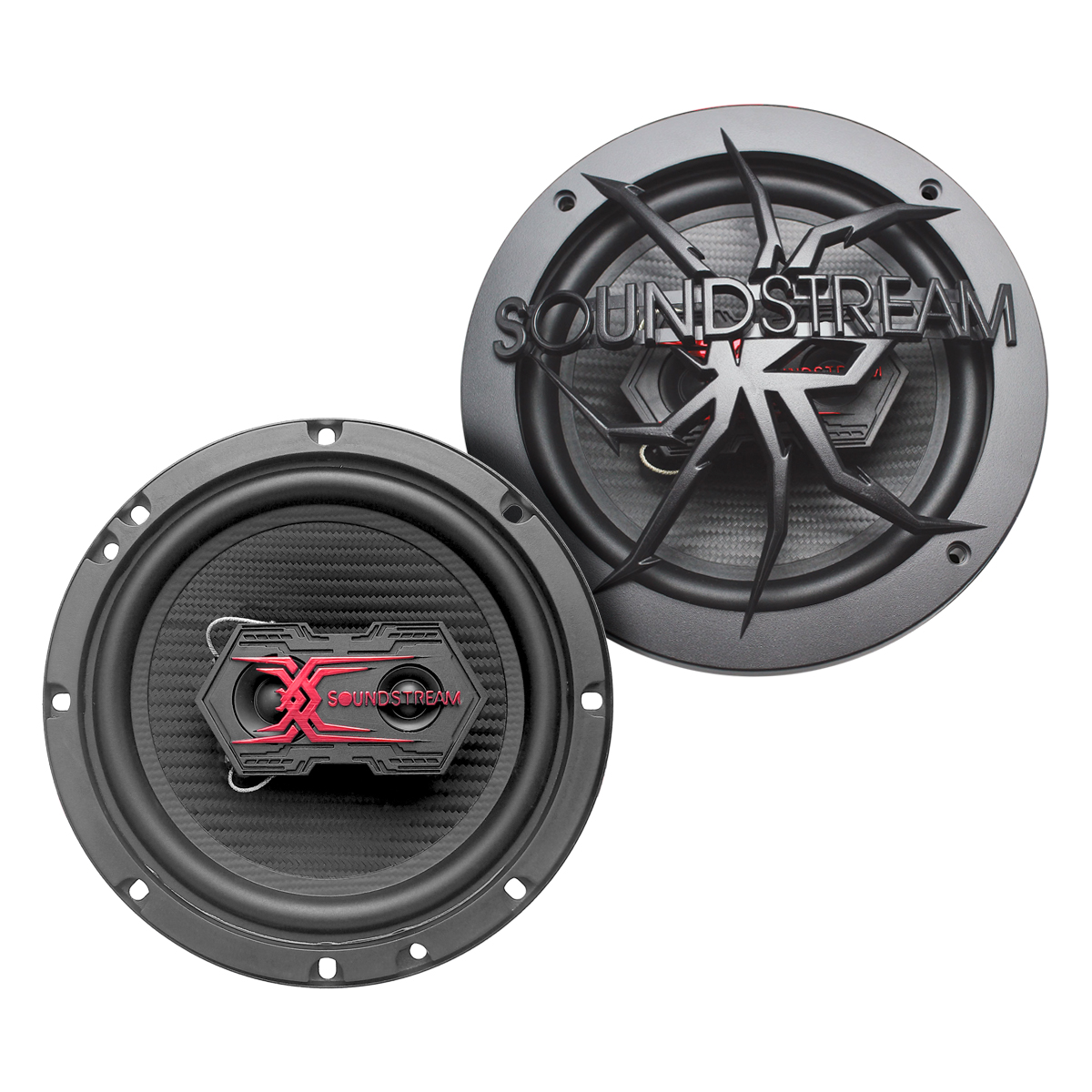 Foto 1 | Bocinas para Auto 6.5 Fibra Carbono 3 Vías Wnr Soundstream Negras