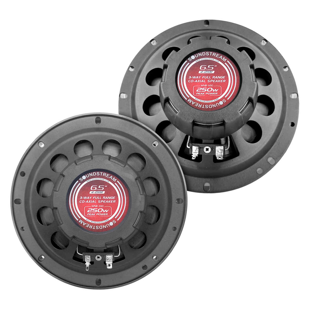 Foto 2 | Bocinas para Auto 6.5 Fibra Carbono 3 Vías Wnr Soundstream Negras