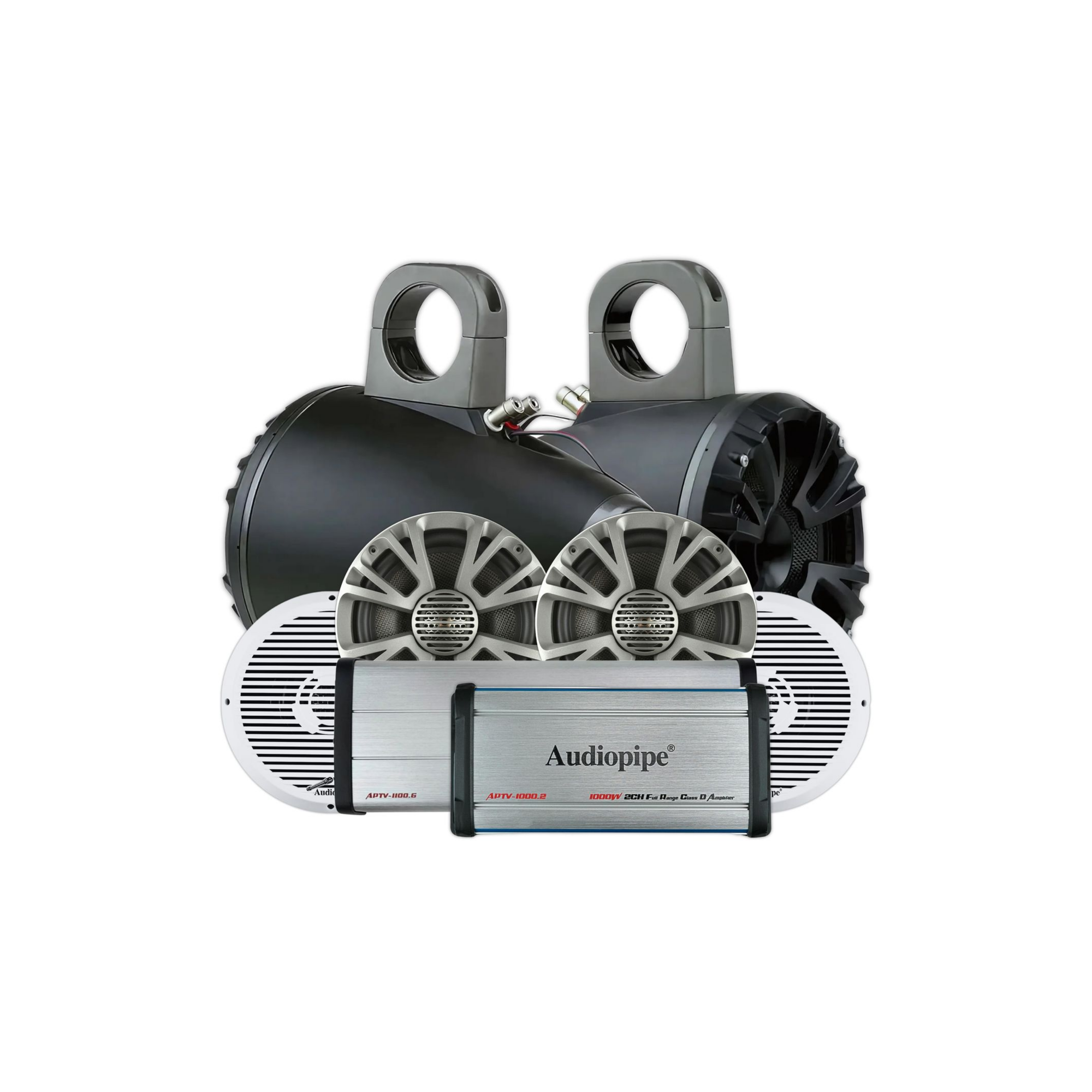 Foto 2 pulgar | Paquete Completo Audio Marino Audiopipe Utv Rzr Can Am X3