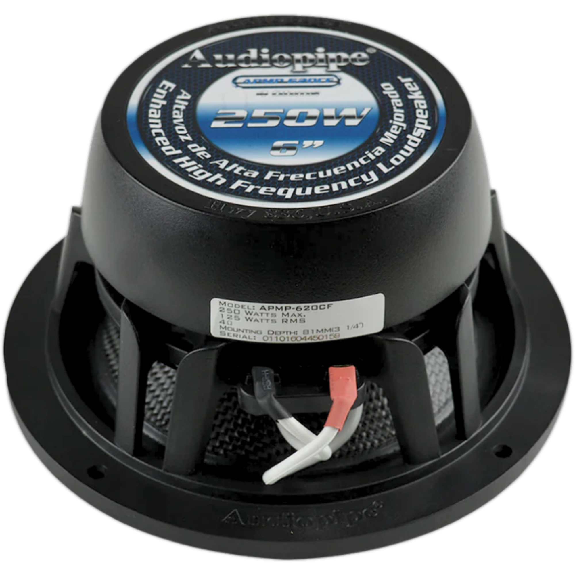 Foto 3 | Medio Rango Audiopipe Apmp-620cf 6.5 Plg 250 Watts Marino