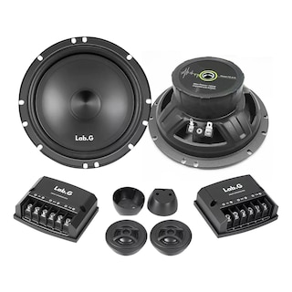 Foto 1 | Set De Medios 6.5 Pulgadas Coaxial Bocinas Para Auto Cuerno Lab.g Negro