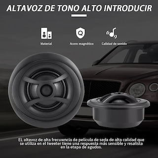 Foto 2 | Set De Medios 6.5 Pulgadas Coaxial Bocinas Para Auto Cuerno Lab.g Negro