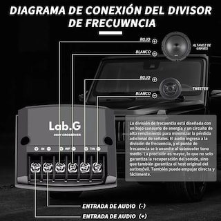 Foto 4 | Set De Medios 6.5 Pulgadas Coaxial Bocinas Para Auto Cuerno Lab.g Negro