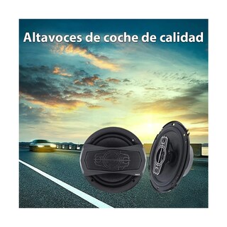 Foto 3 | Juego De Bocinas Para Carros 4-way 6 Alta Sensibilidad 350w Lab.g Negro
