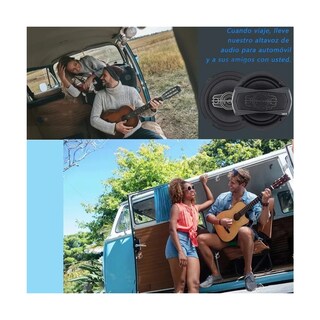 Foto 5 | Juego De Bocinas Para Carros 4-way 6 Alta Sensibilidad 350w Lab.g Negro