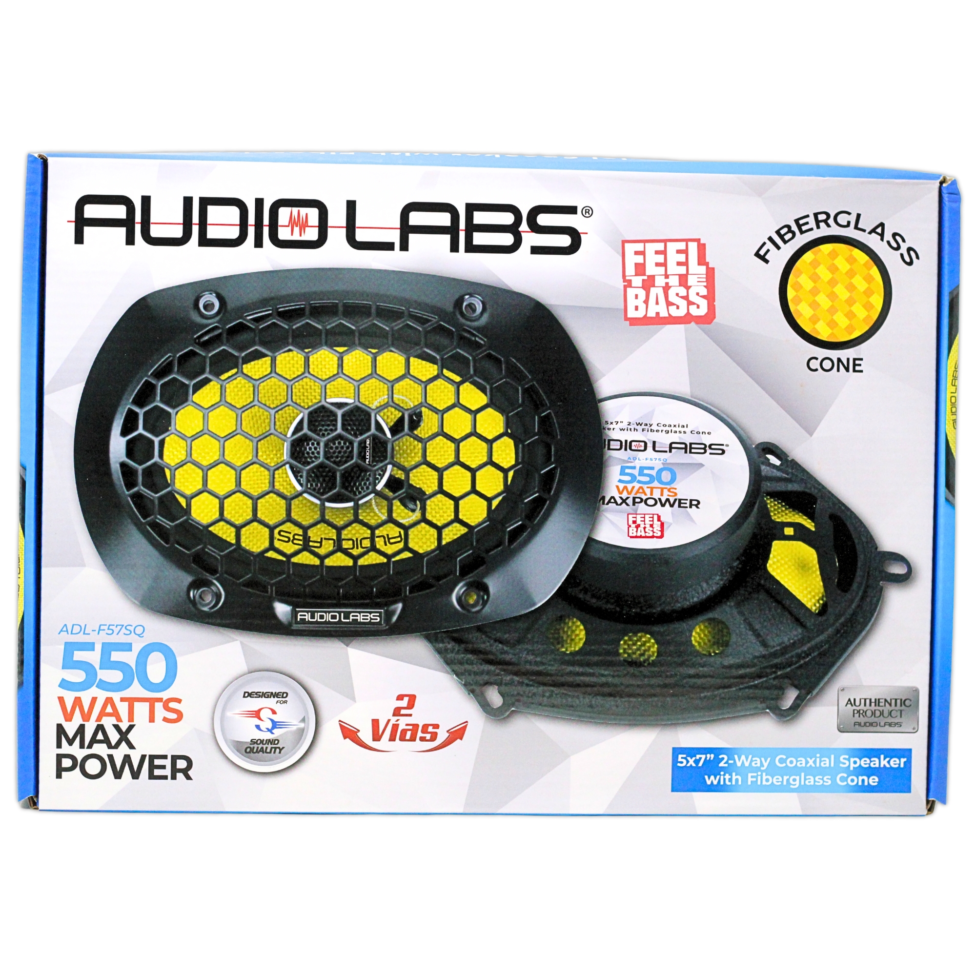 Foto 7 pulgar | Bocinas Coaxiales Audio Labs Adl-f57sq 5x7 Plg 2 Vías