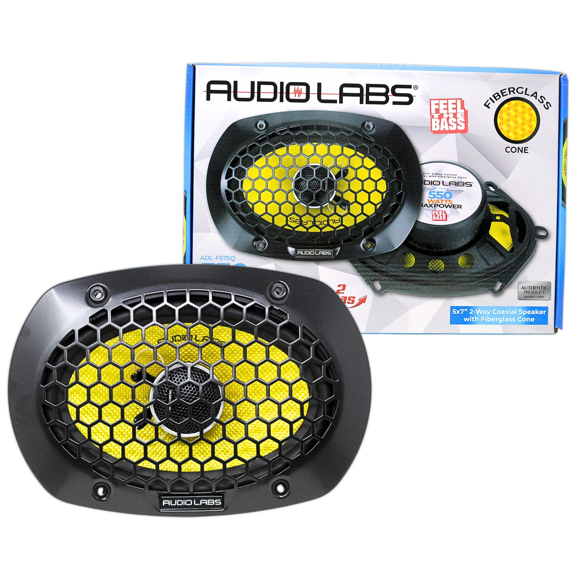 Foto 8 pulgar | Bocinas Coaxiales Audio Labs Adl-f57sq 5x7 Plg 2 Vías