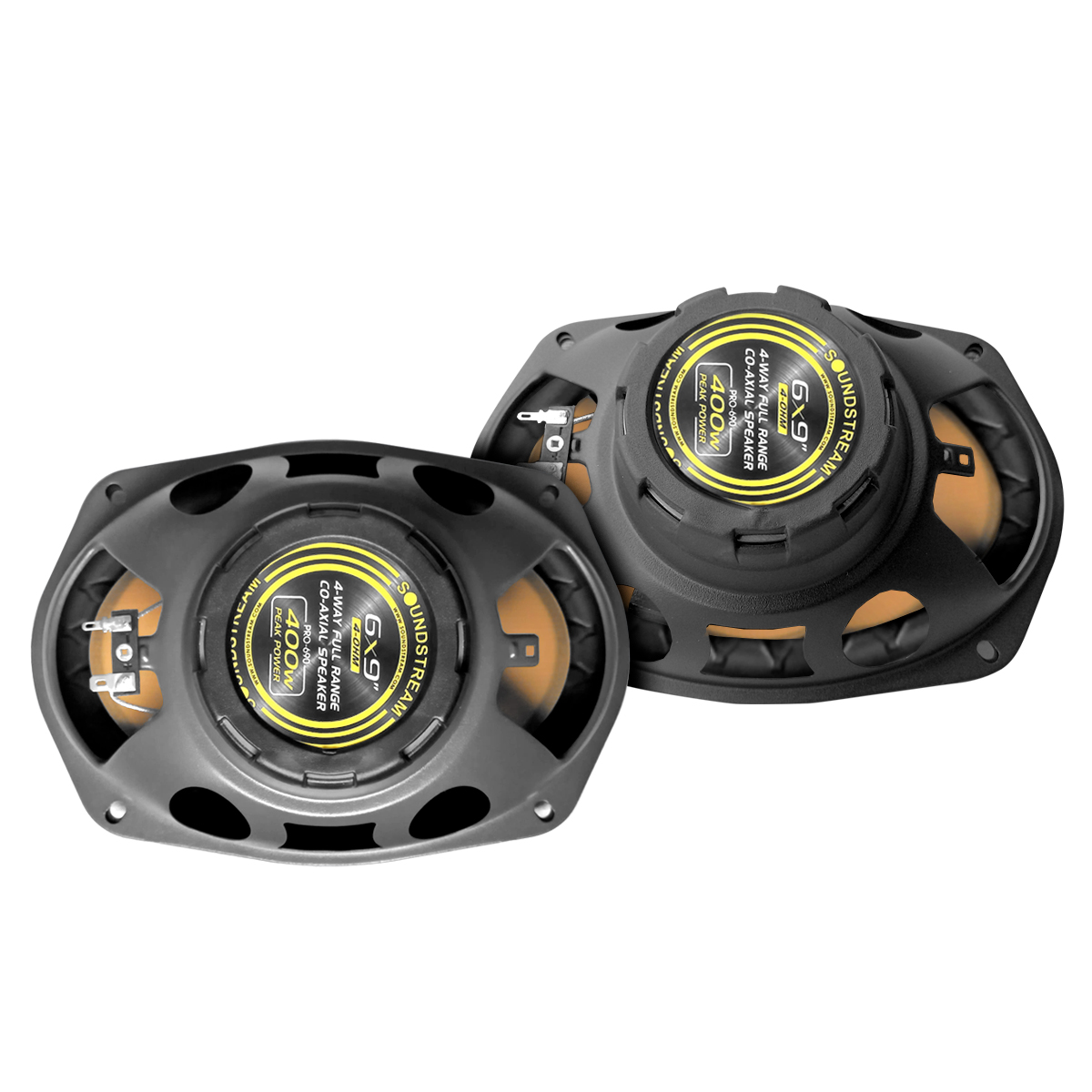 Foto 3 pulgar | Soundstream Bocinas Auto 6x9 Pulg Carbono Pro Kevlar 4 Vías Color Dorado