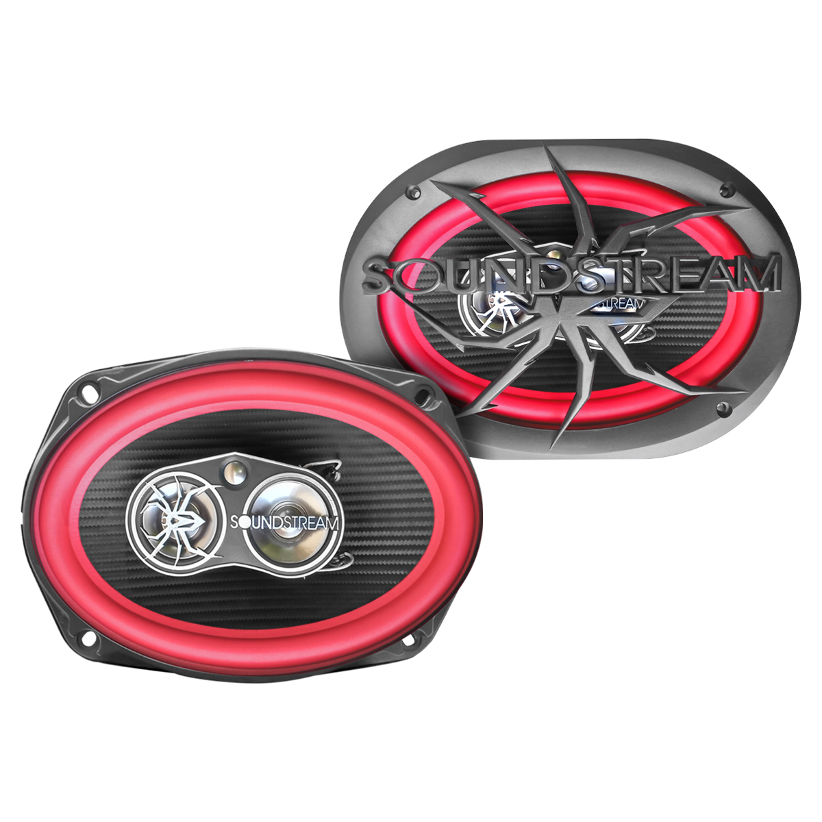 Soundstream Bocina 6x9 Pulgadas Full Range 4 Vías Color Rojo