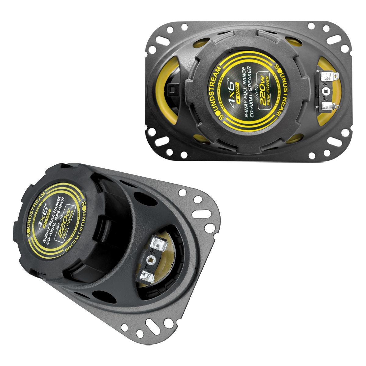 Foto 4 pulgar | Bocinas Auto 4x6 Pulg Carbono Pro Kevlar 2 Vías Soundstream Color Dorado