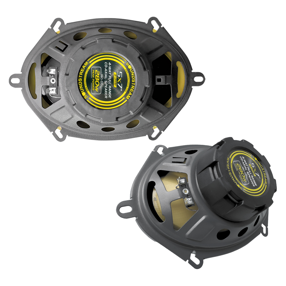 Foto 4 pulgar | Soundstream Bocinas 5x7pulg 3 Vias Carbono Pro Kevlar 280w Color Dorado