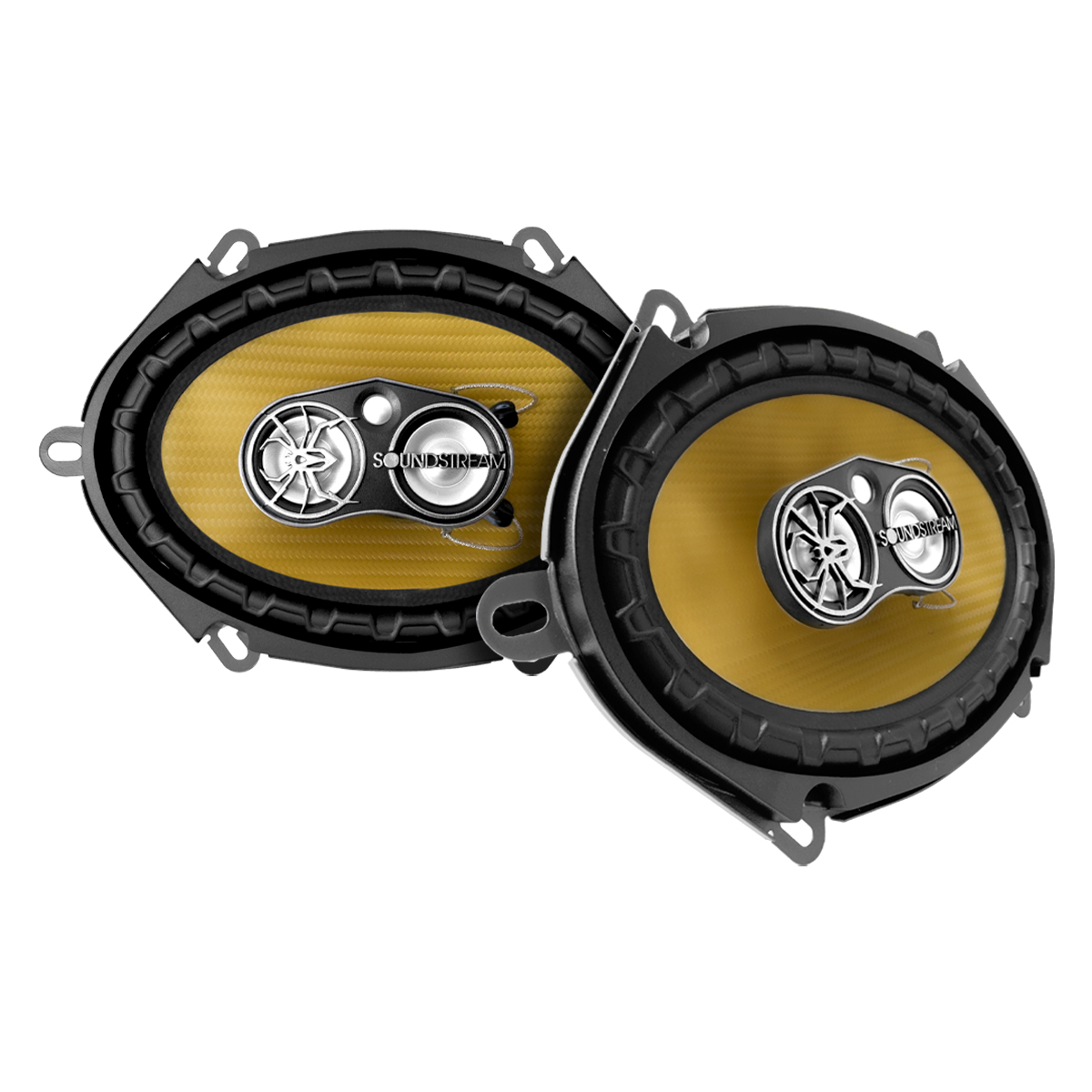 Foto 5 pulgar | Soundstream Bocinas 5x7pulg 3 Vias Carbono Pro Kevlar 280w Color Dorado