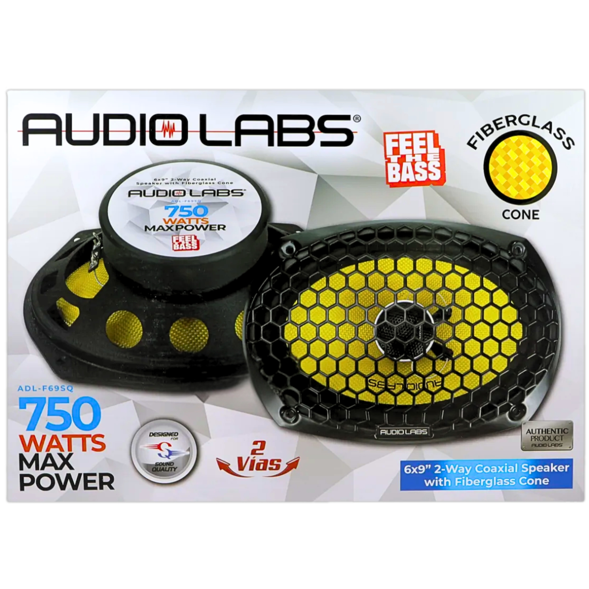 Foto 6 | Bocinas Coaxiales Audio Labs Adl-f69sq 6x9 Plg 2 Vías