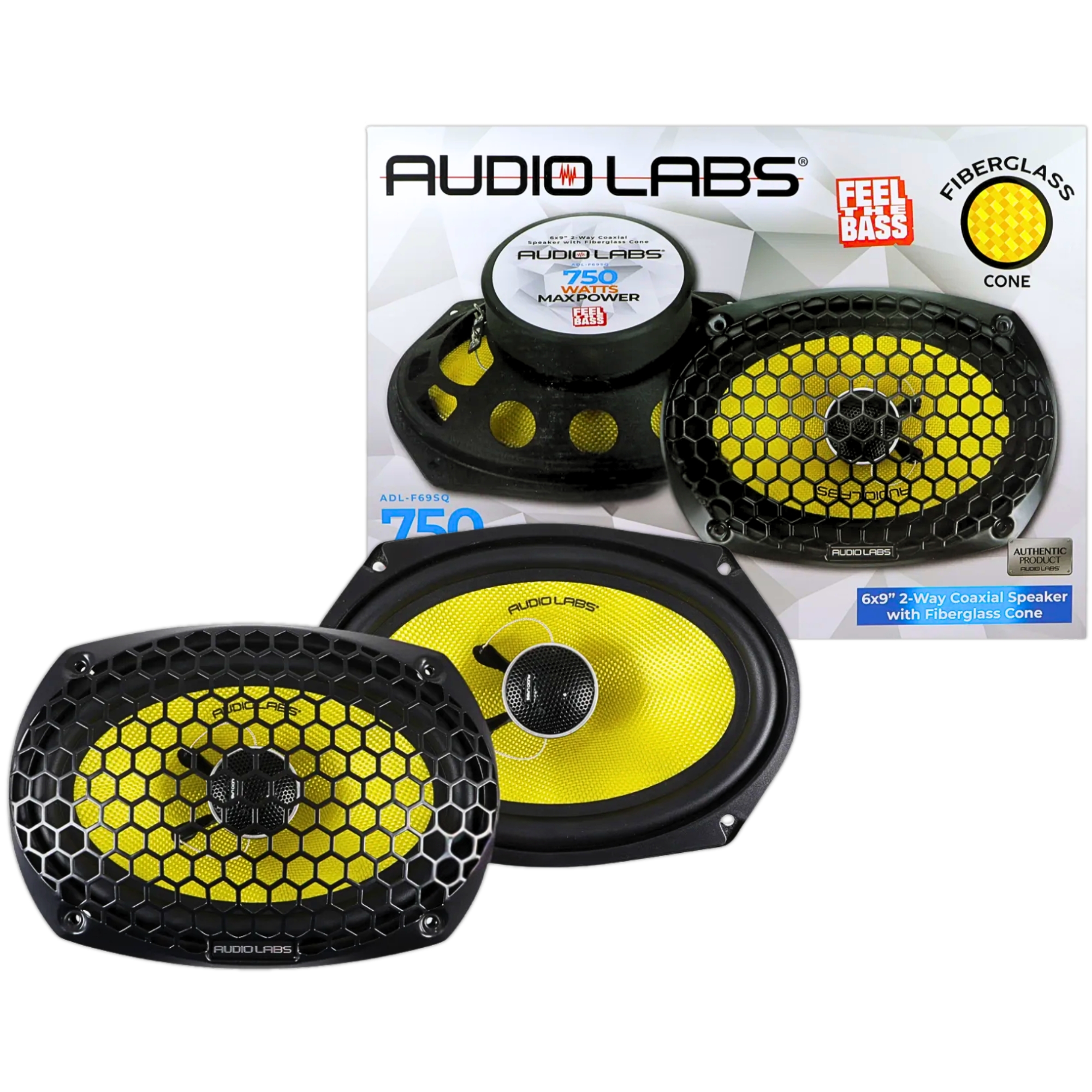 Foto 8 pulgar | Bocinas Coaxiales Audio Labs Adl-f69sq 6x9 Plg 2 Vías