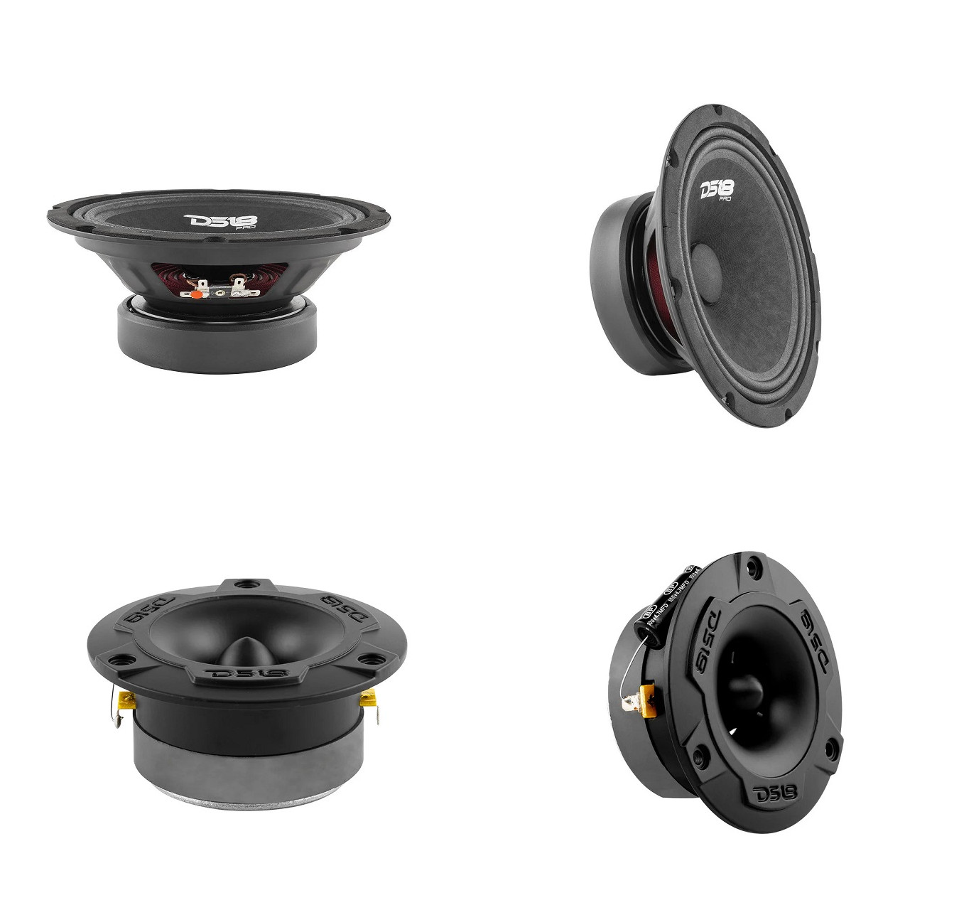 Foto 1 | Juego de Bocinas y Tweeters DS-18 Pro-GM 8.4 PK Negro