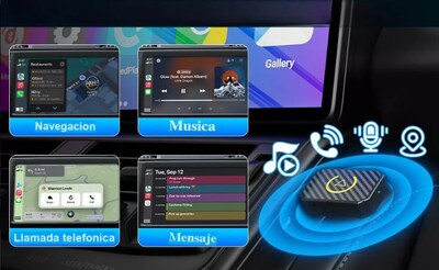 Foto 4 | Adaptador Xtellar Inalámbrico Carplay Color Negro