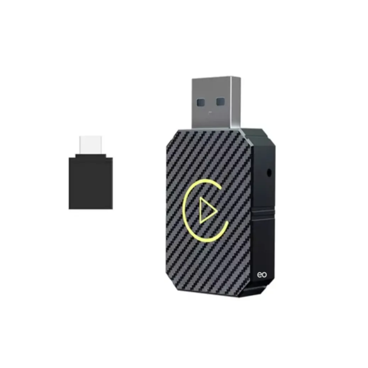 Foto 2 pulgar | Adaptador Inalámbrico Carplay Android Auto 2 En 1 Eo Safe Imports Esi-19548 Gris