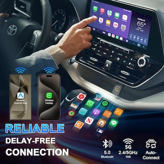 Foto 3 | Adaptador Inalámbrico Carplay Android Auto 2 En 1 Eo Safe Imports Esi-19548 Gris