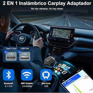 Foto 2 | Adaptador Inalámbrico Car Play Eo Safe Imports Esi-19551 Negro